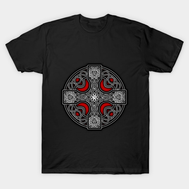 Celtic cross red T-Shirt by PedroVale